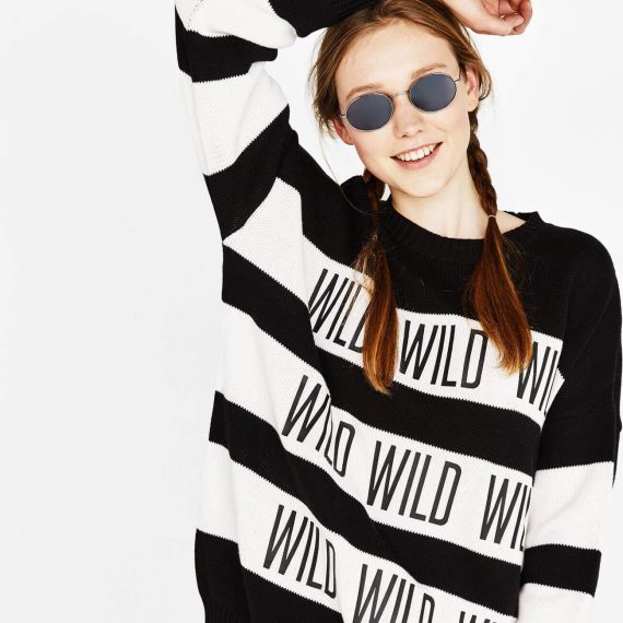 Print sweater